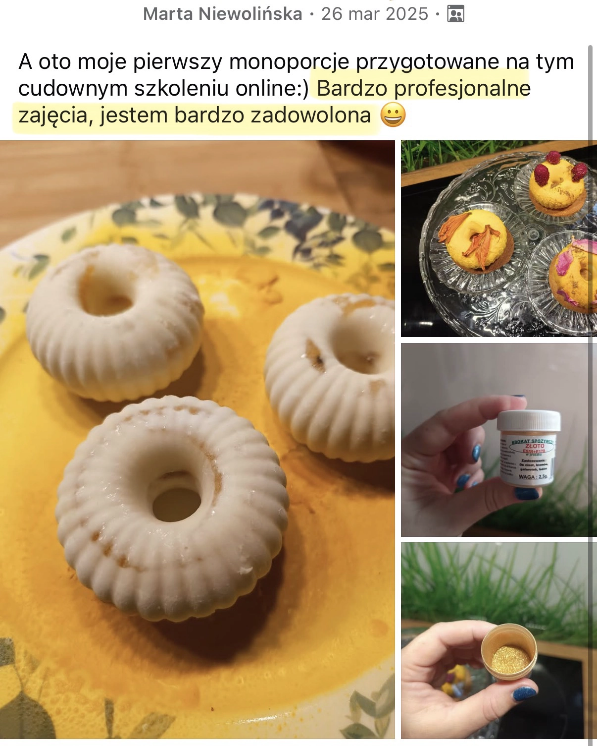 Pierwsze monoporcje Marty z darmowego eventu online