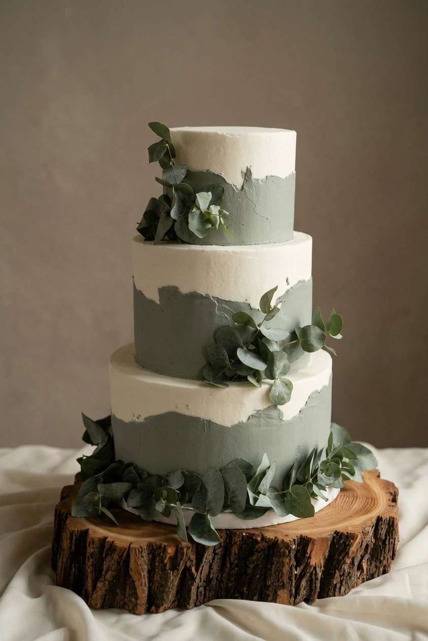 tort-weselny-boho-szałwiowy